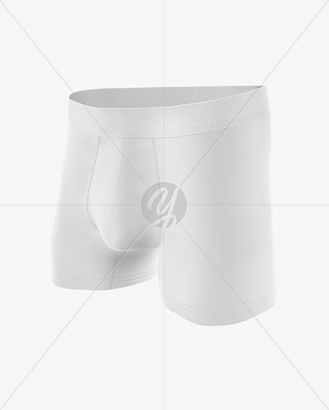 Download Boxer Briefs Mockup Front View In Apparel Mockups On Yellow Images Object Mockups