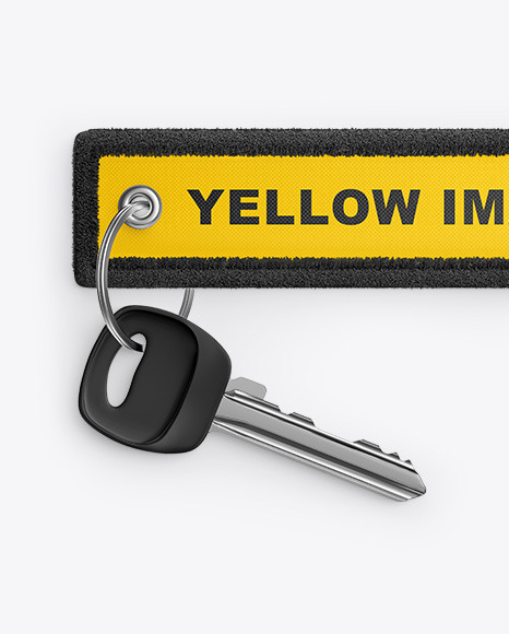 Motorcycle Keychain Mockup In Object Mockups On Yellow Images Object Mockups