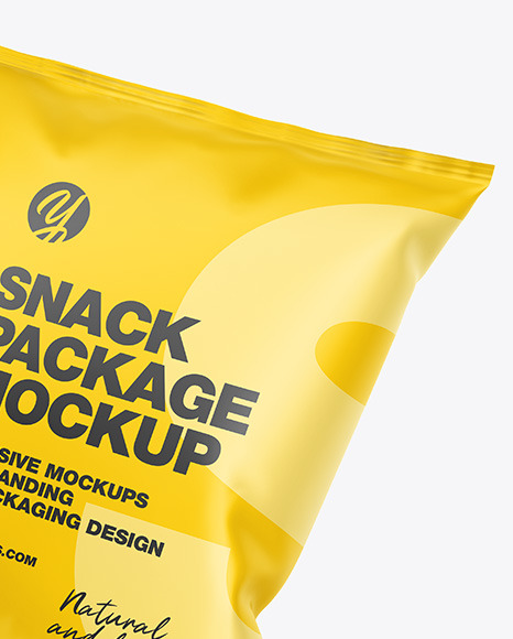 Two Matte Snack Packages Mockup PSD #6