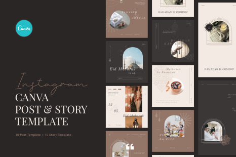Minimalist Happy Eid Instagram Canva