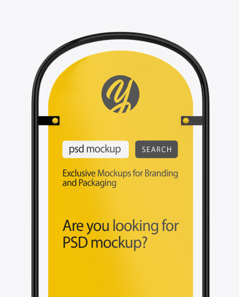 Pavement Advertising Board Mockup PSD #2