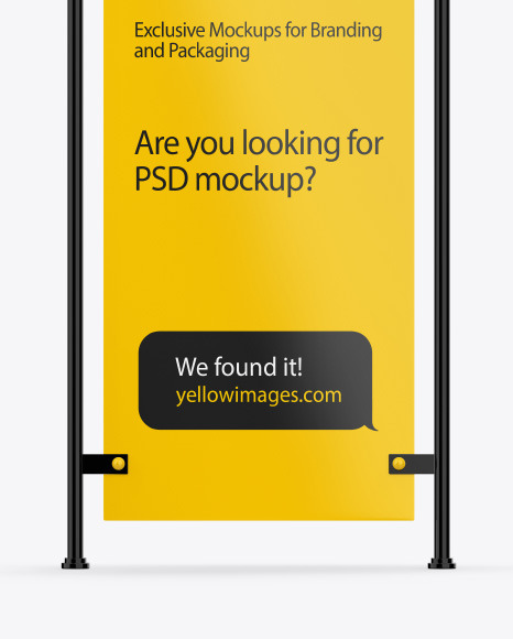 Pavement Advertising Board Mockup PSD #1