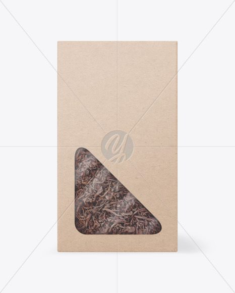 Download Kraft Paper Box With Tea Mockup In Box Mockups On Yellow Images Object Mockups