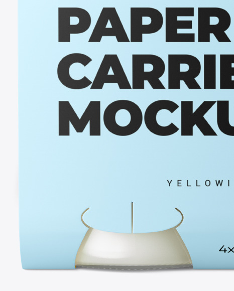 4 Bottles w Milk Pack Paper Carrier Mockup PSD #6