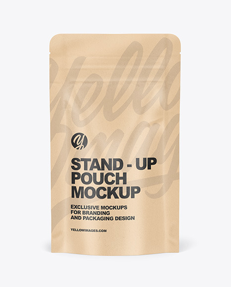 Kraft Stand-Up Pouch Mockup