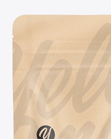 Kraft Stand Up Pouch Mockup PSD #2