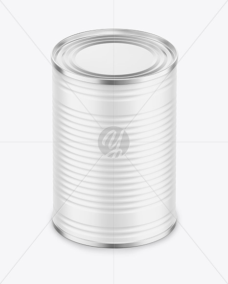Tin Can with Matte Finish Mockup