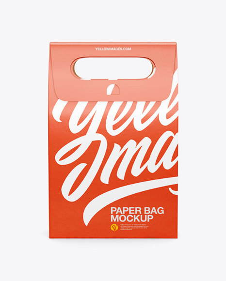 Download Paper Bag Mockup In Bag Sack Mockups On Yellow Images Object Mockups