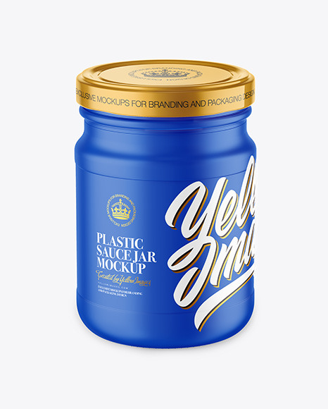 Plastic Sauce Jar Mockup PSD #2