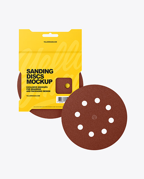 Sanding Discs Mockup PSD #2