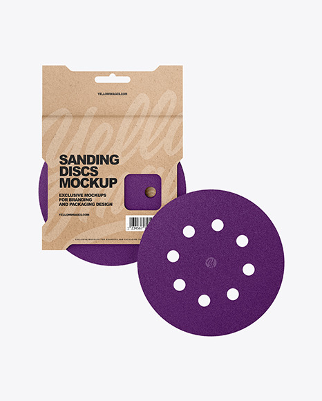 Sanding Discs Mockup PSD #3