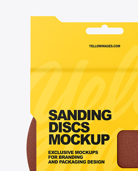 Sanding Discs Mockup PSD #4