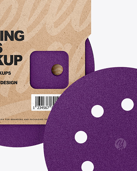 Sanding Discs Mockup PSD #6