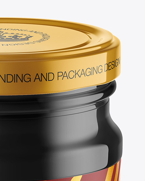 Glossy Plastic Sauce Jar Mockup PSD #7