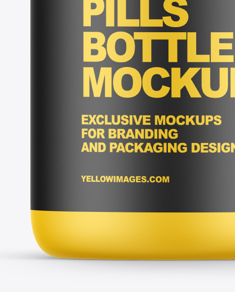 Matte Pills Bottle Mockup PSD #1