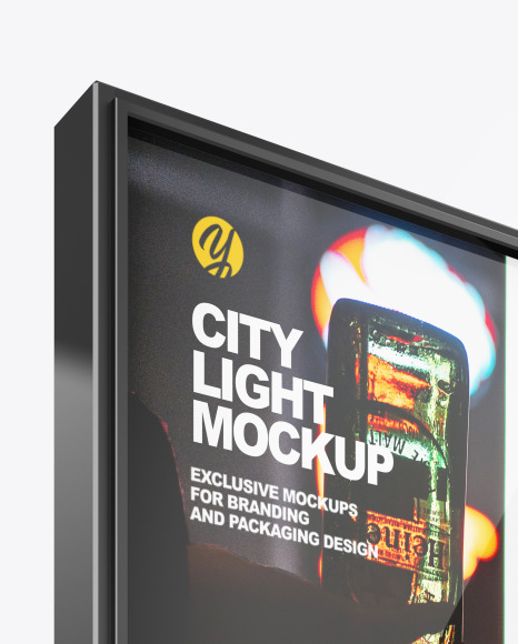 City Light Poster Mockup PSD #1