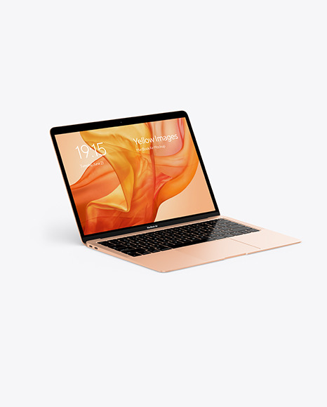 gold apple laptop