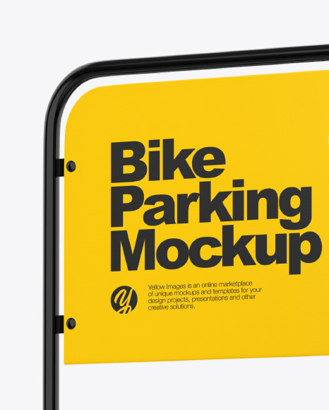 Bike Parking Mockup PSD #2