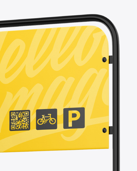 Bike Parking Mockup PSD #6