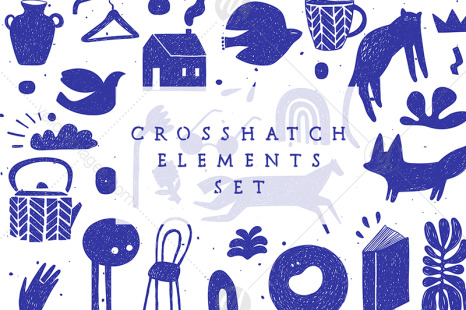 Crosshatch Elements Set