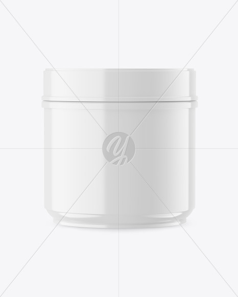 Plastic Glossy Jar Mockup PSD #1