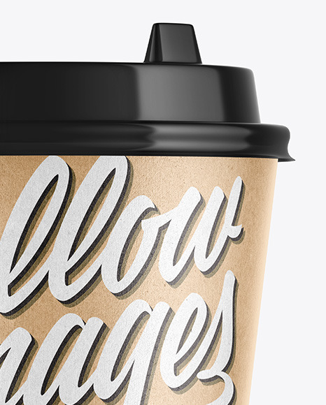 Kraft Coffee Cup Mockup PSD #2