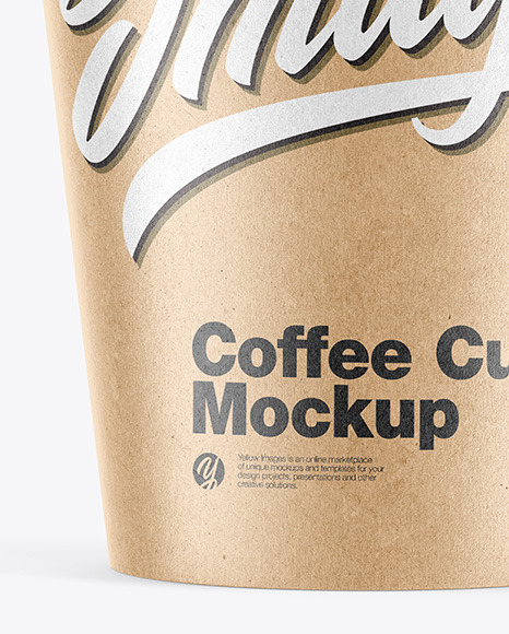 Kraft Coffee Cup Mockup PSD #1
