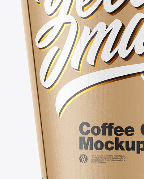 Glossy Coffee Cup w  Holder Mockup PSD #1