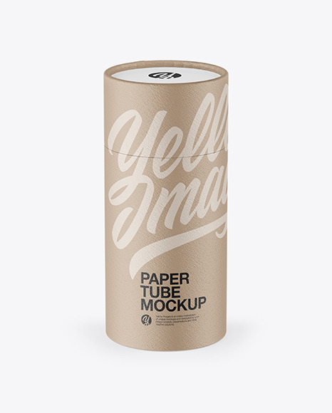 Textured Paper Tube Mockup