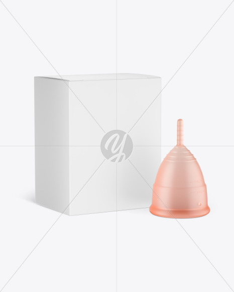 Menstrual Cup Package Mockup PSD #1