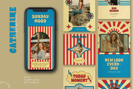 Chaterine Instaagram Template