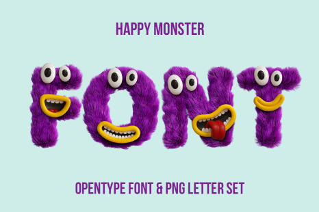 Happy Monster Font