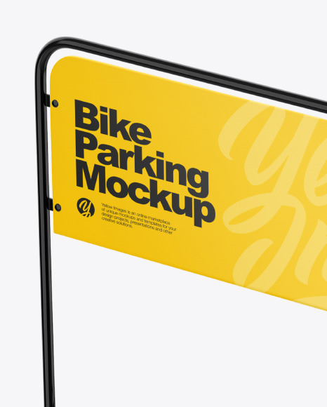 Bike Parking Mockup PSD #2