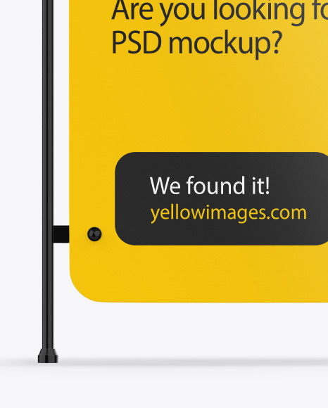 Pavement Advertising Board Mockup PSD #1