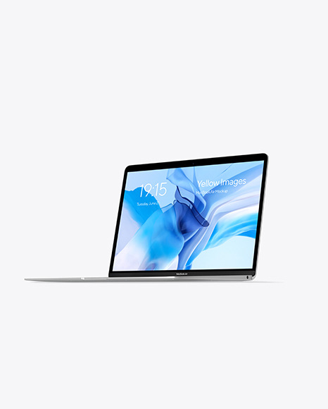 MacBook Air Silver Mockup