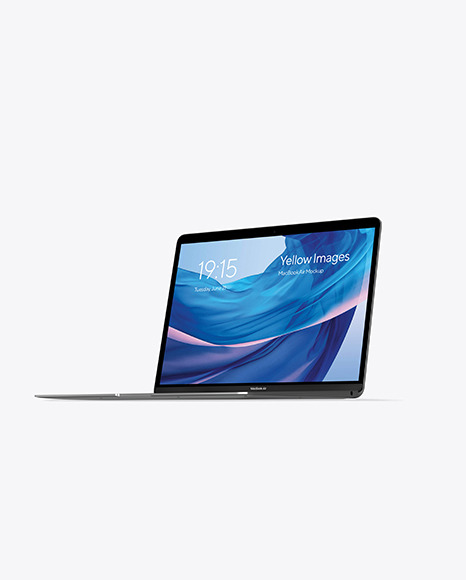 MacBook Air Space Gray Mockup