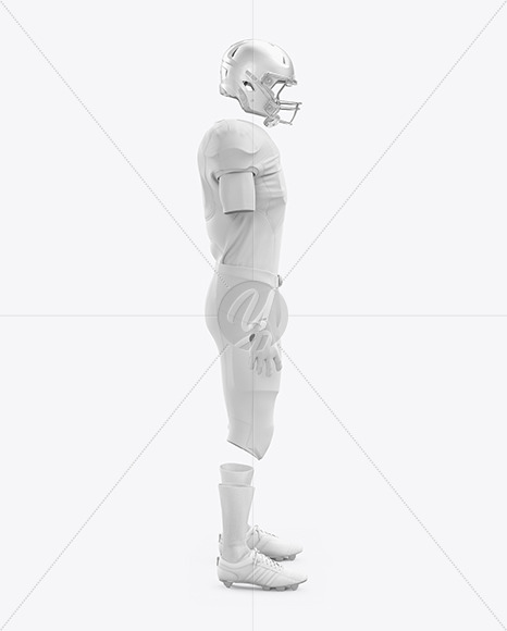 Download American Football Kit Mockup Front View In Apparel Mockups On Yellow Images Object Mockups