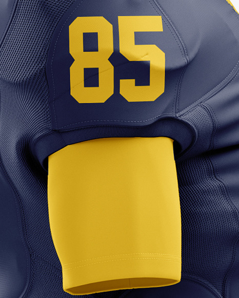 Download American Football Kit Mockup Side View In Apparel Mockups On Yellow Images Object Mockups