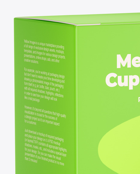 Matte Menstrual Cup Package Mockup PSD #5