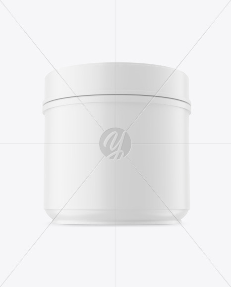 Download Matte Paint Jars W Brush Mockup In Jar Mockups On Yellow Images Object Mockups