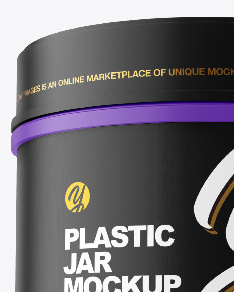 Matte Plastic Jar Mockup PSD #1