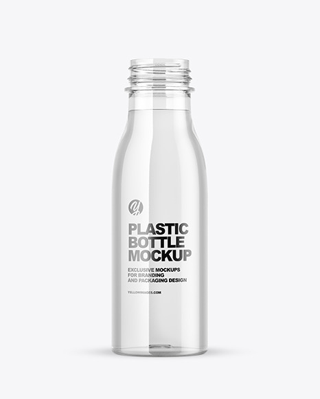 Clear Plastic Water Bottle Mockup PSD #2