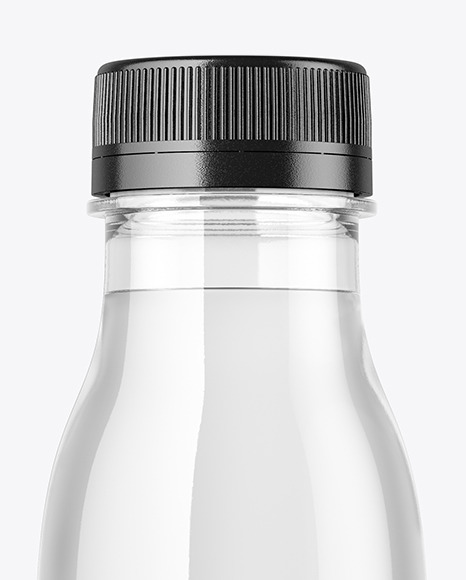Clear Plastic Water Bottle Mockup PSD #6