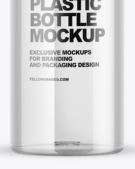 Clear Plastic Water Bottle Mockup PSD #7
