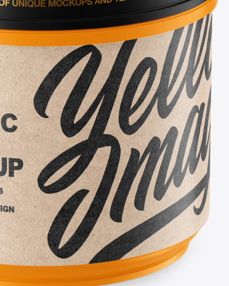 Matte Plastic Jar Mockup PSD #6