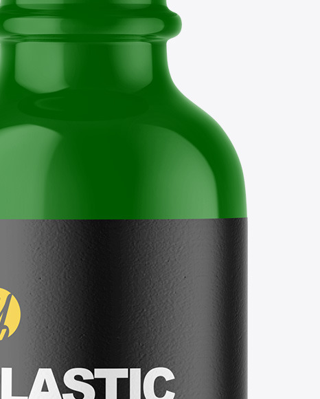 Glossy Plastic Dropper Bottle Mockup PSD #1