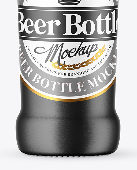 Ceramic Beer Bottle Mockup PSD #6