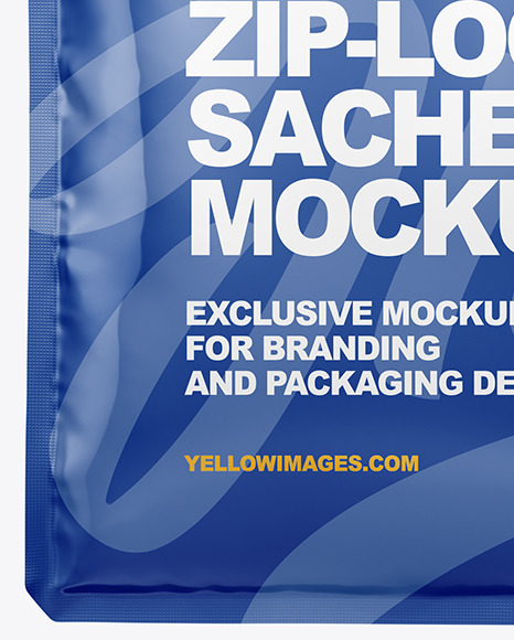 Download Glossy Sachet Mockup In Sachet Mockups On Yellow Images Object Mockups