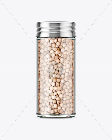Spice Jar with White Pepper Mockup
