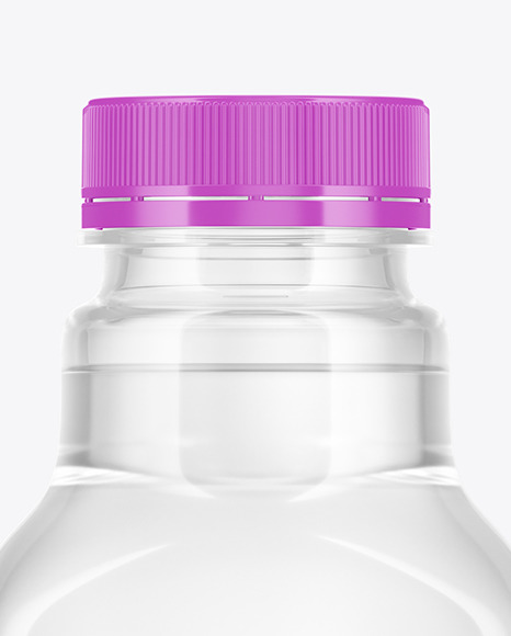 Clear Plastic Water Bottle Mockup PSD #1